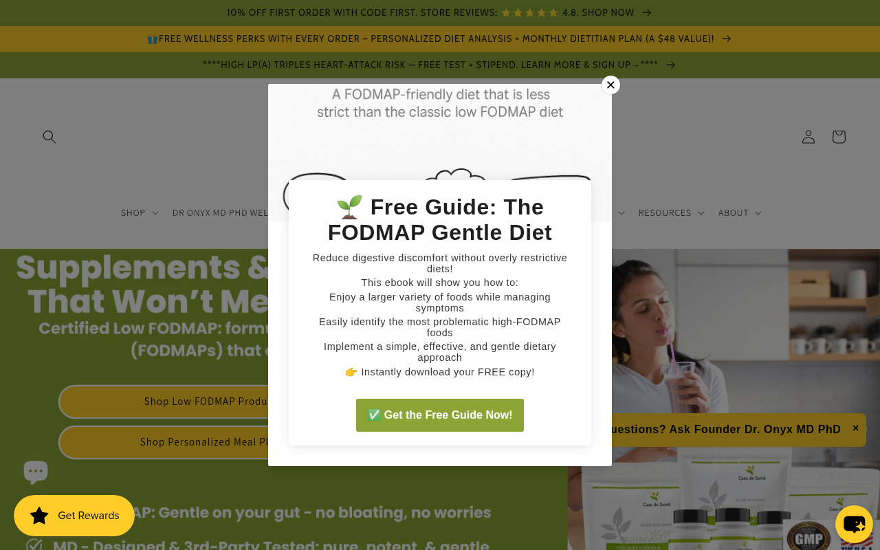 Screenshot of Casa de Sante: Your One-Stop Shop for Gut-Friendly Foods