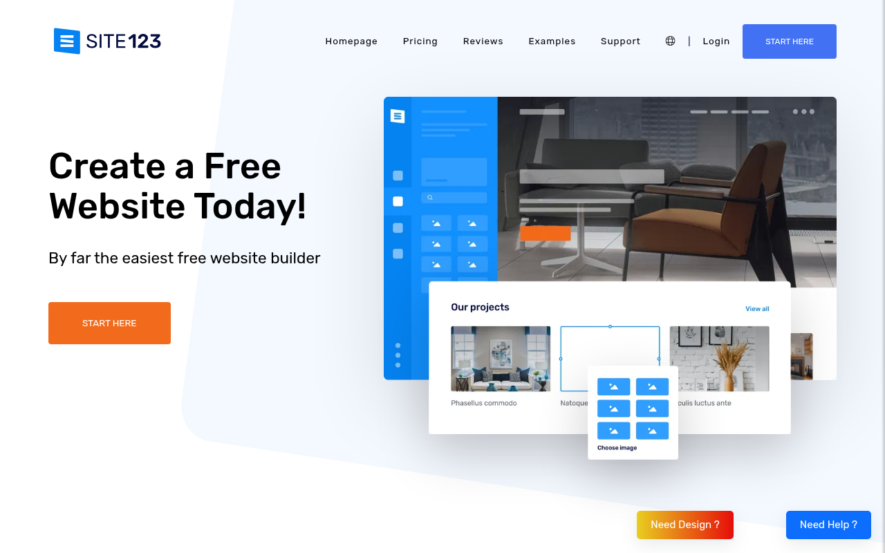 Screenshot of SITE123 Review: Effortless Website Creation for Everyone