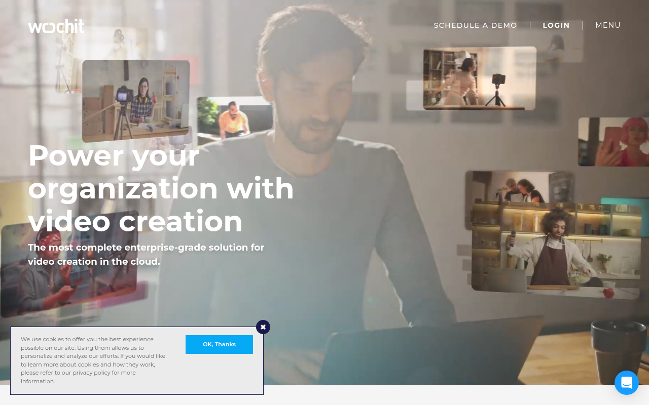 Screenshot of Wochit: Empowering Platforms with White-Label Video Creation