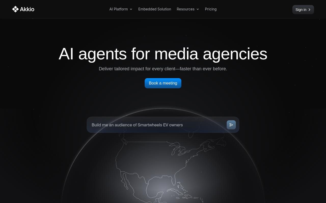 Screenshot of Akkio Review: AI-Powered Analytics for Media Agency Success