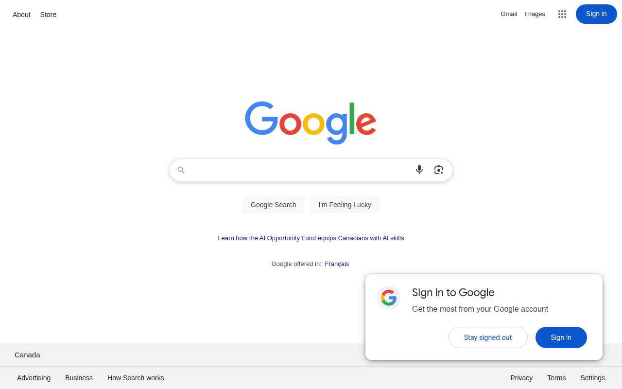 Screenshot of Google: The AI-Powered Gateway to Information
