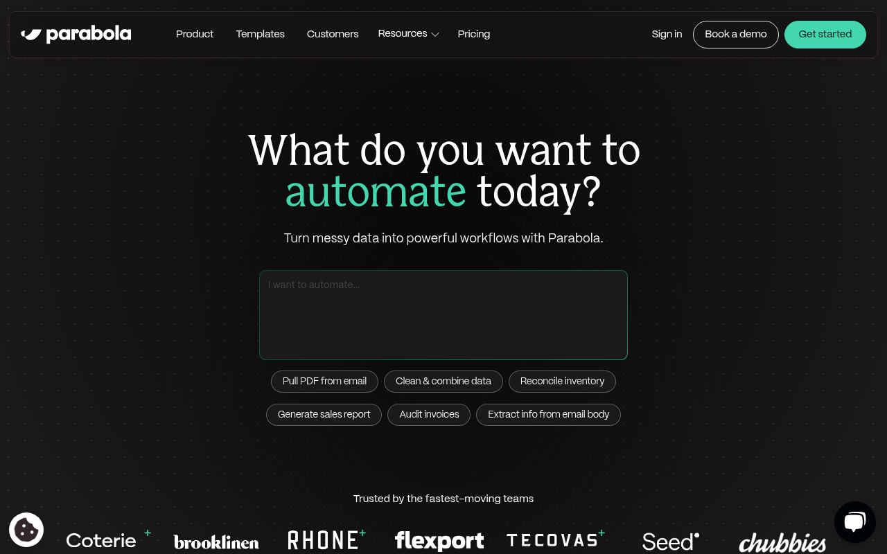 Screenshot of Parabola: Streamline Data Workflows with AI Automation