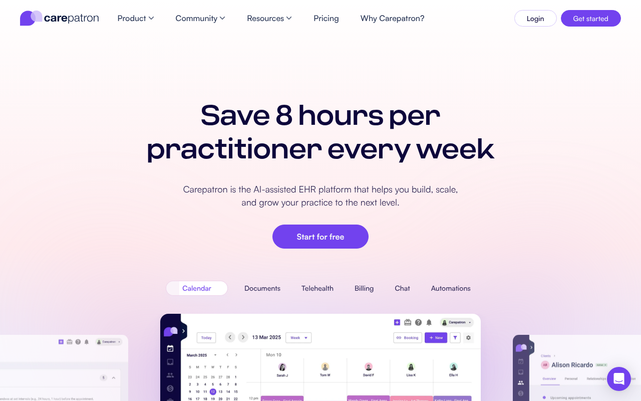 Screenshot of Carepatron Review: Streamline Your Health Practice with AI
