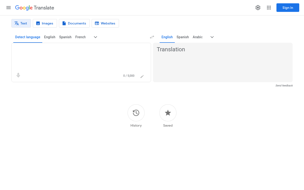 Screenshot of Google Translate: Instantly Break Language Barriers With AI