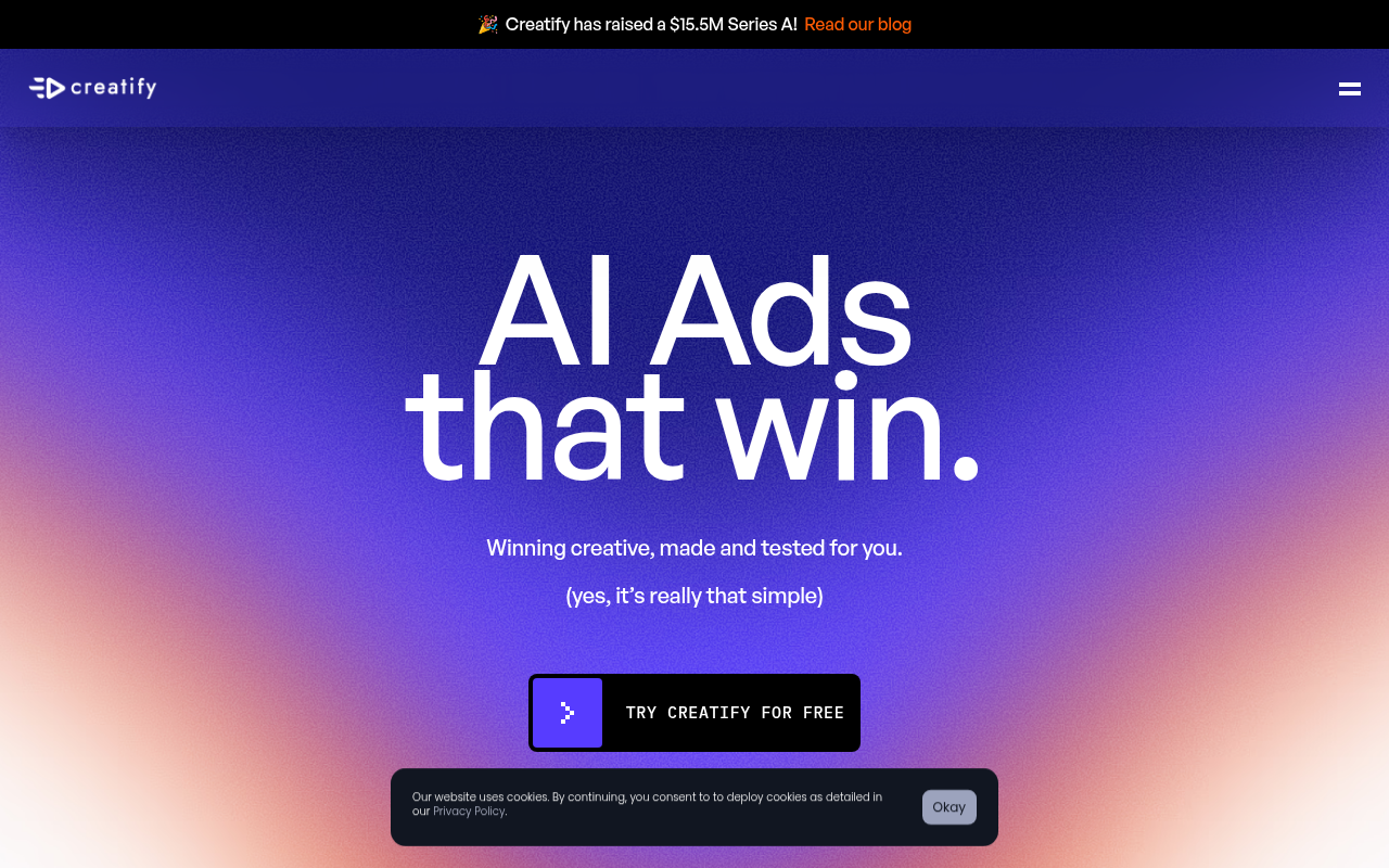 Screenshot of Unlock Video Ad Magic: A Deep Dive into Creatify AI
