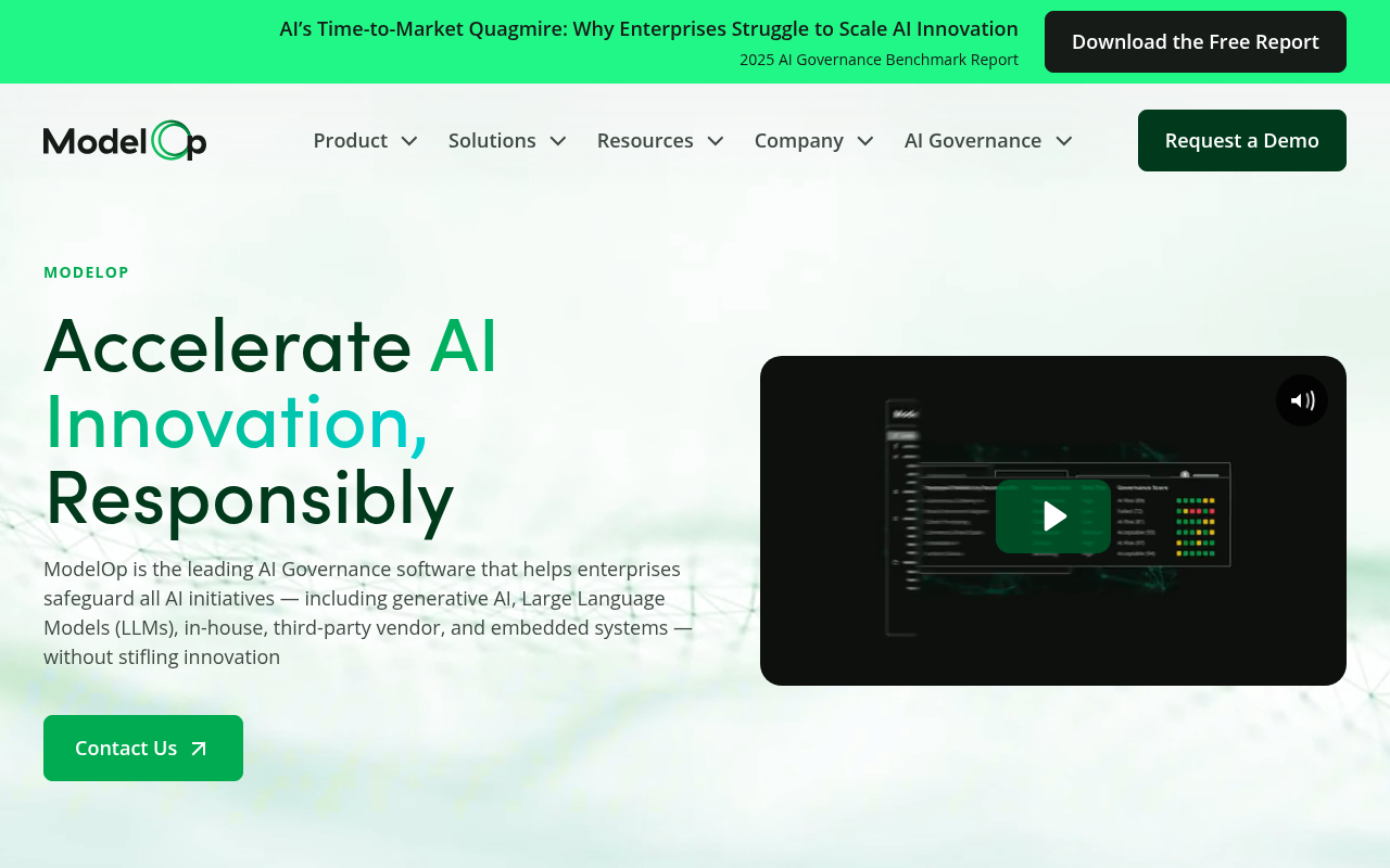 Screenshot of ModelOp Review: Enterprise AI Governance Simplified