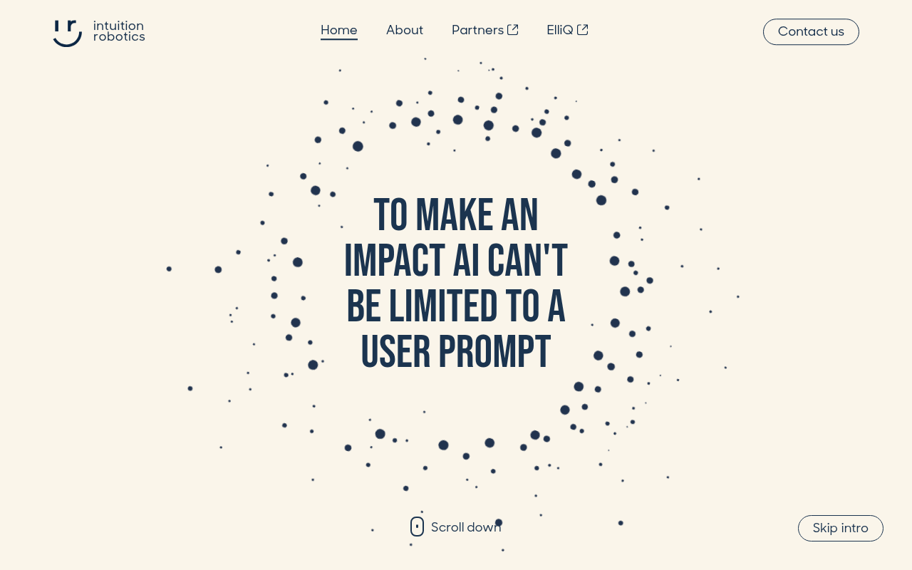 Screenshot of ElliQ: The AI Companion Robot Revolutionizing Elder Care