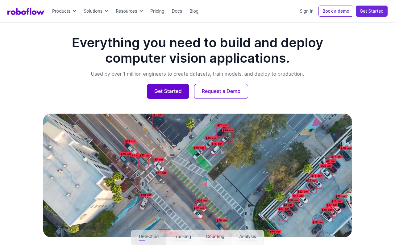 Screenshot of Roboflow: Build and Deploy Computer Vision Models with Ease