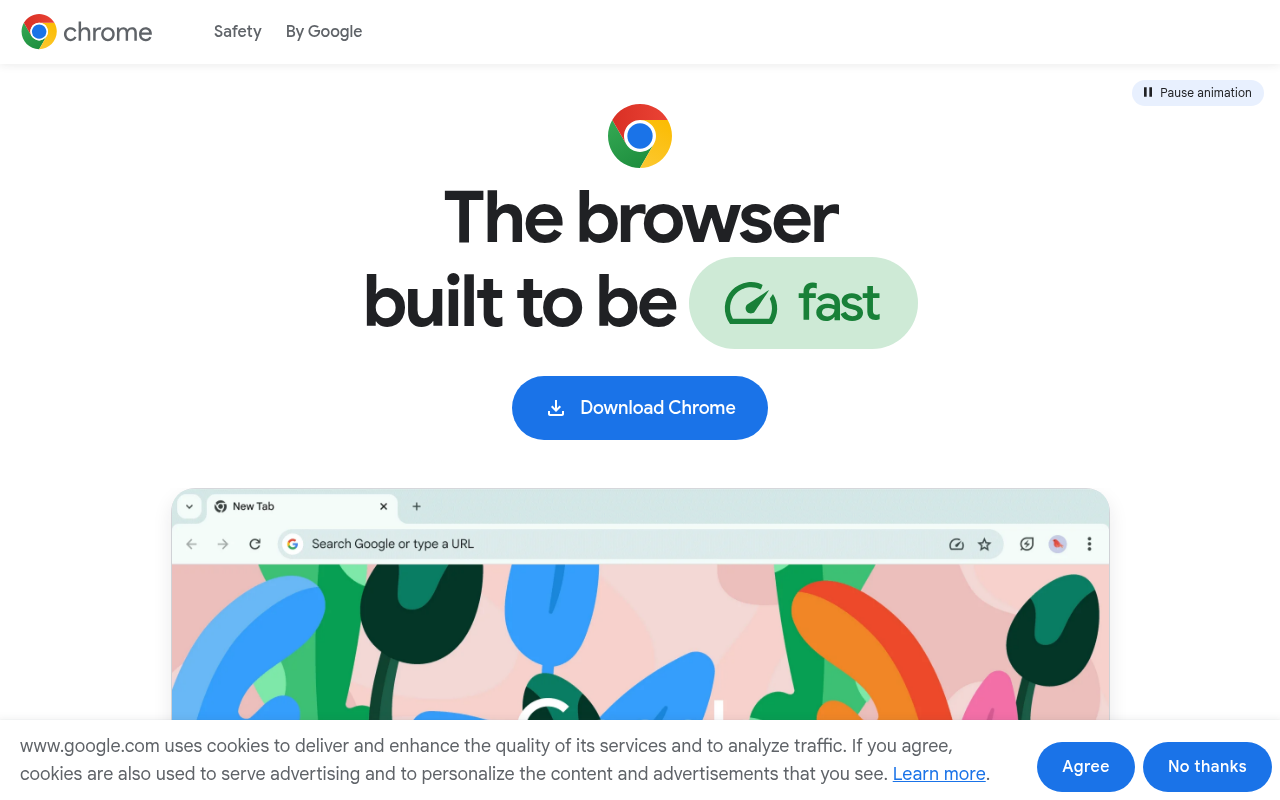 Screenshot of Google Chrome: Your Personalized Gateway to the Web