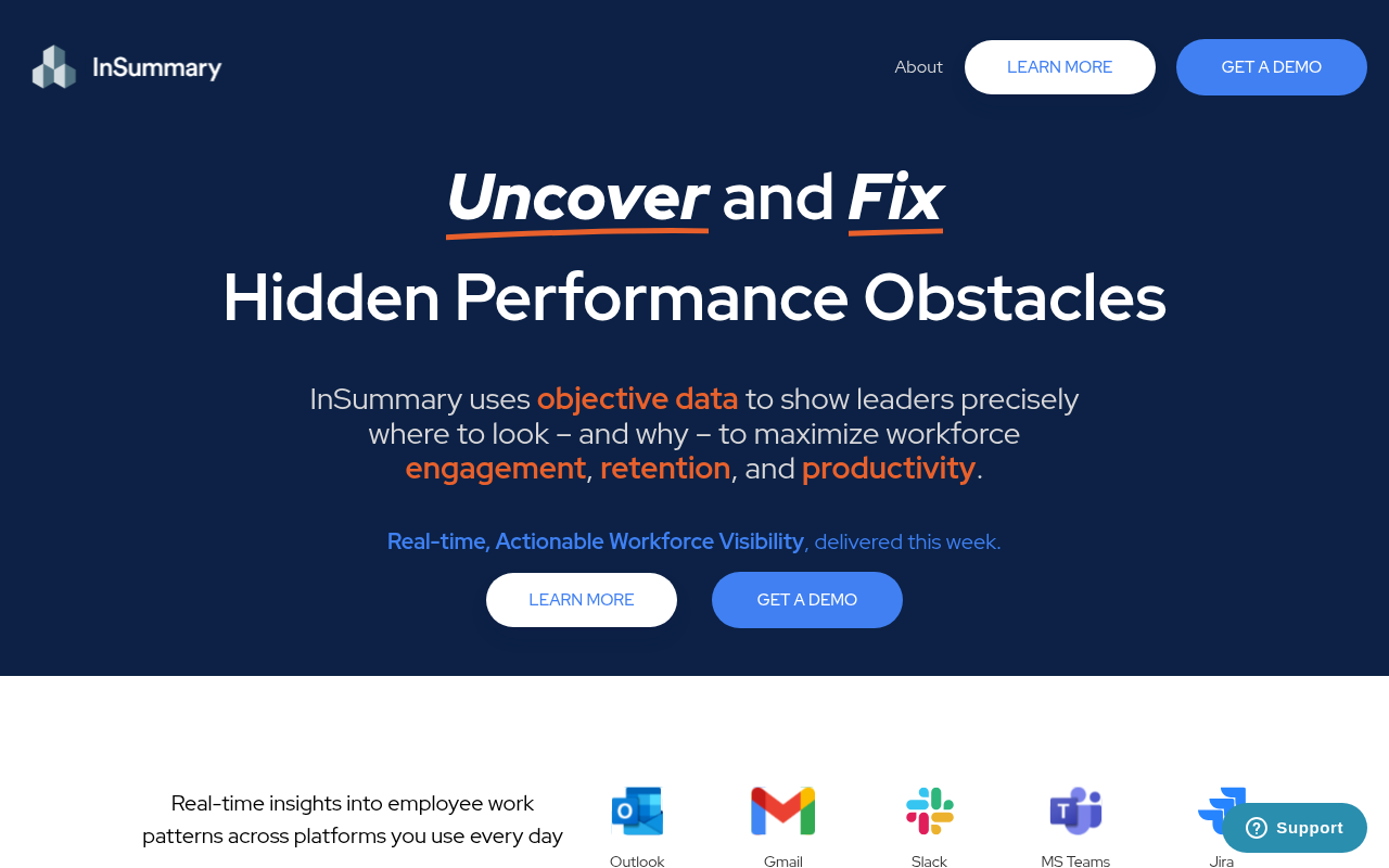 Screenshot of InSummary: AI-Powered Workforce Analytics for Smarter Decisions