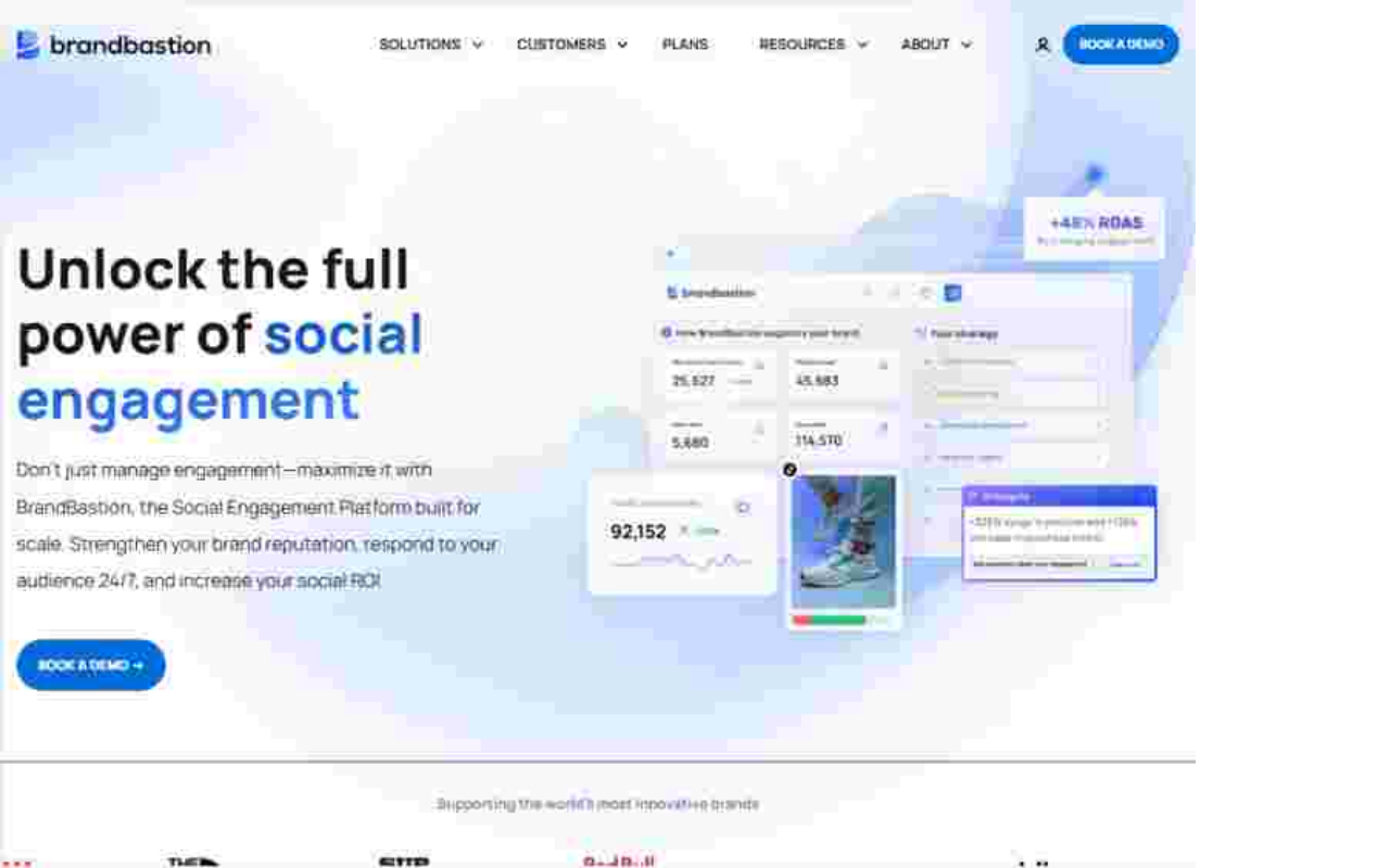 Screenshot of BrandBastion: AI-Powered Social Media Engagement for Brands