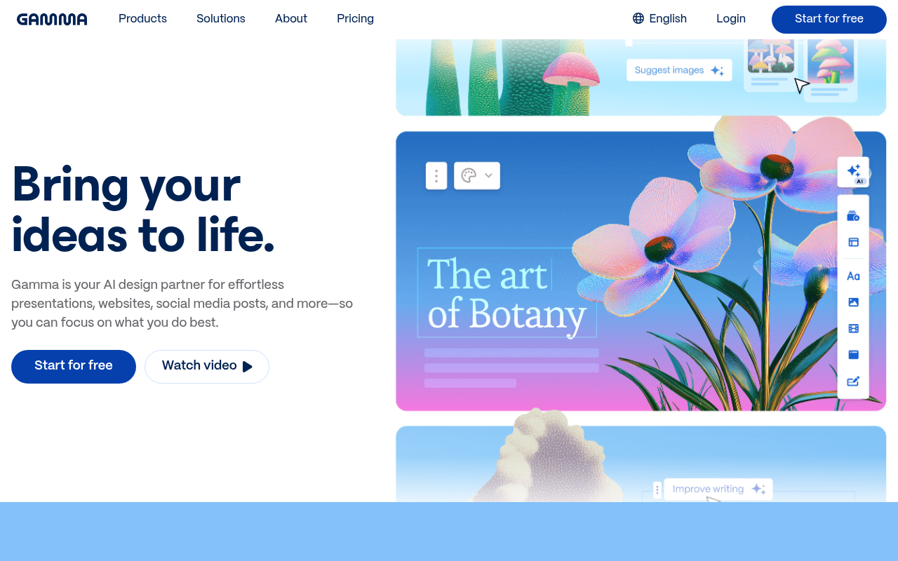 Screenshot of Gamma.app Review: AI-Powered Presentation Perfection