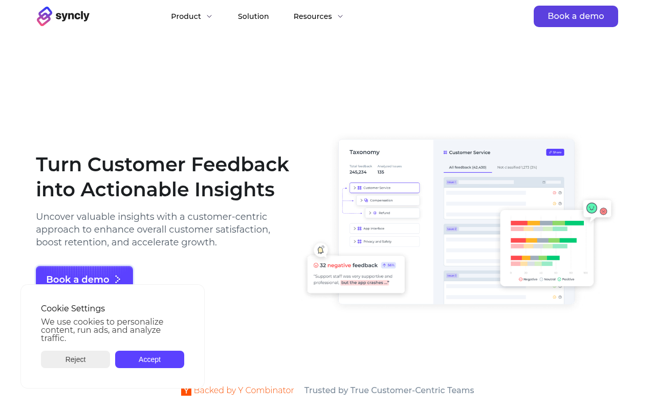 Screenshot of Syncly: Unlock Customer Insights for Business Growth