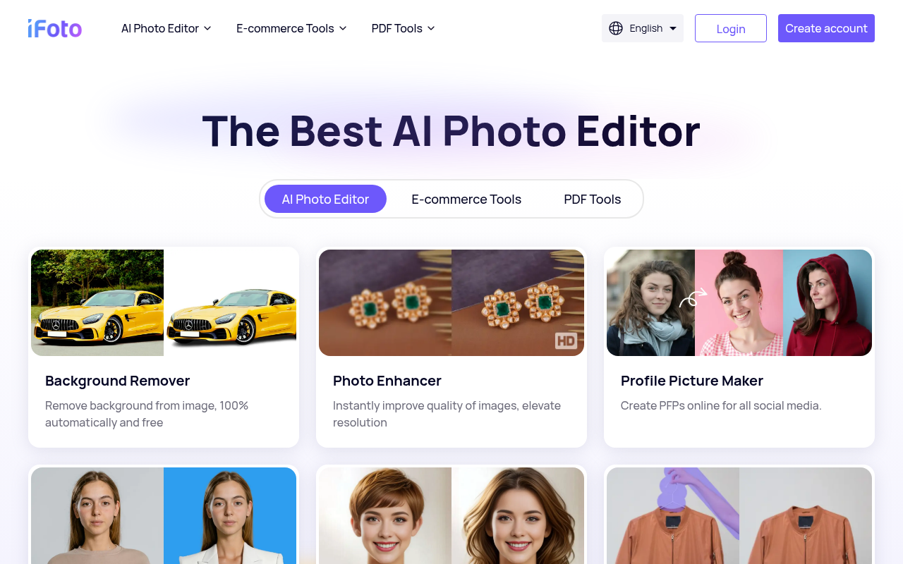 Screenshot of iFoto AI Photo Studio: The E-Commerce Magic Editor Review