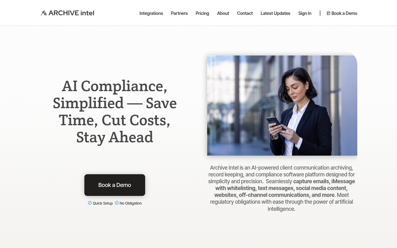 Screenshot of Archive Intel: Uncovering the Past with AI-Powered Web Archiving