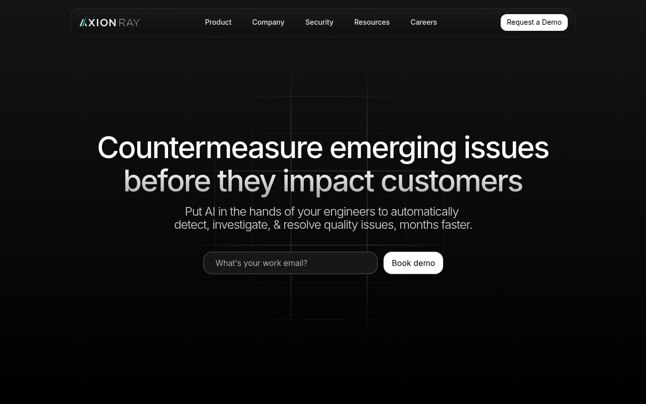 Screenshot of Axion Ray: AI-Powered Quality Control for Manufacturing