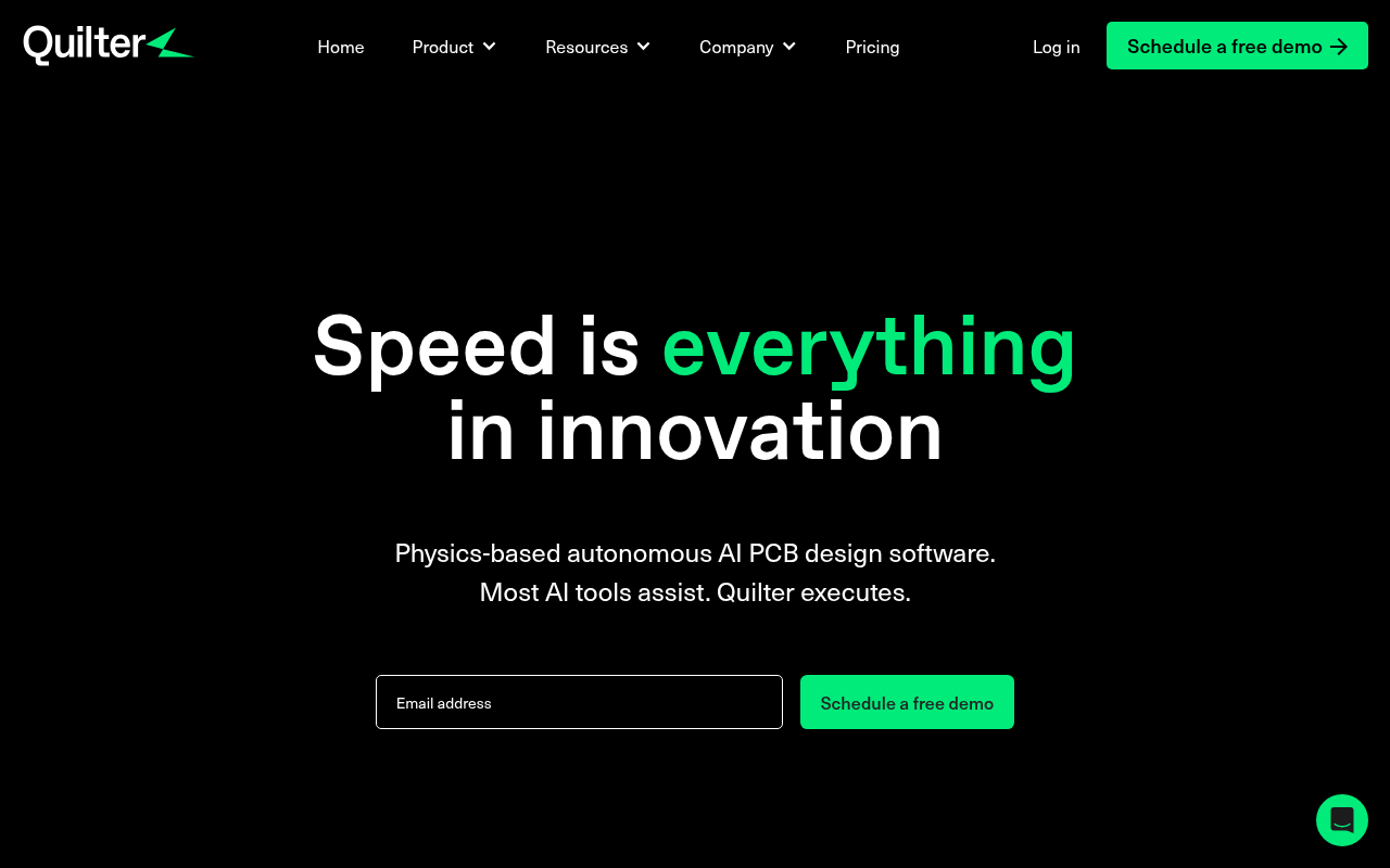 Screenshot of Quilter AI: Revolutionizing PCB Design with Automation