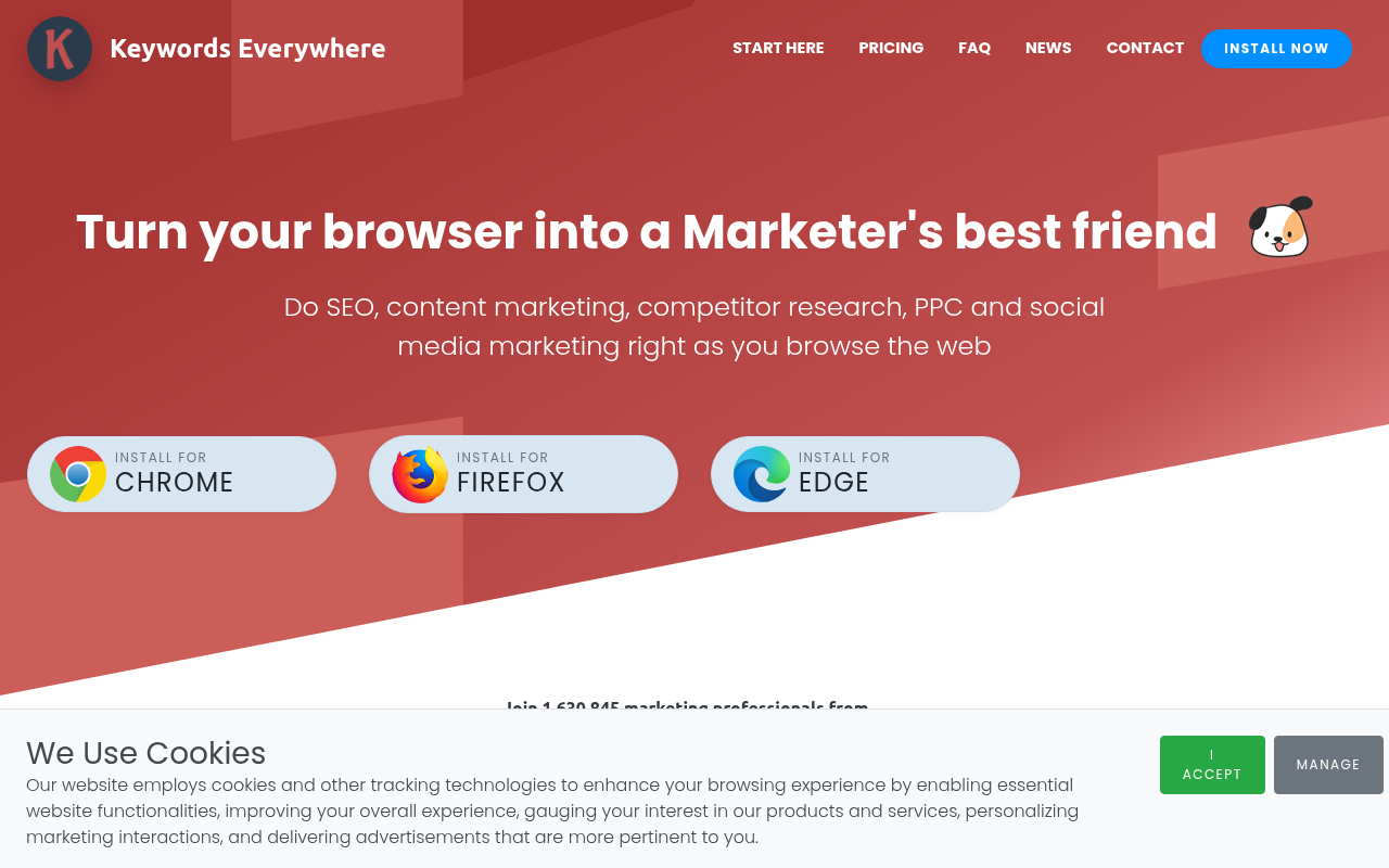 Screenshot of Unleash Your Marketing Power: A Review of Keywords Everywhere