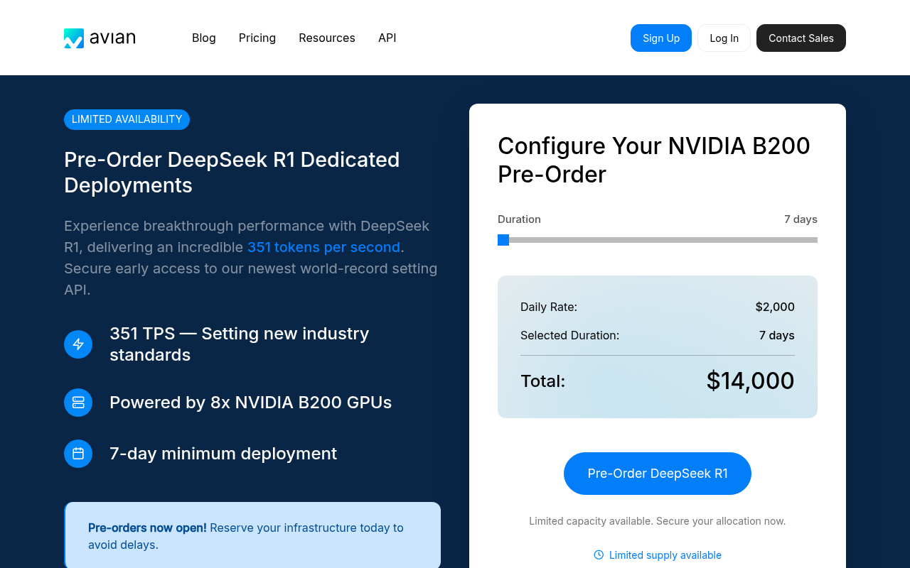 Screenshot of Unleashing AI Speed: A Deep Dive into Avian
