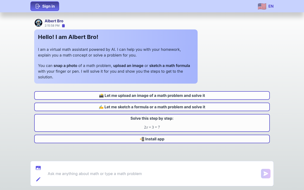 Screenshot of Photo2Math: Solve Math Problems Instantly with AI