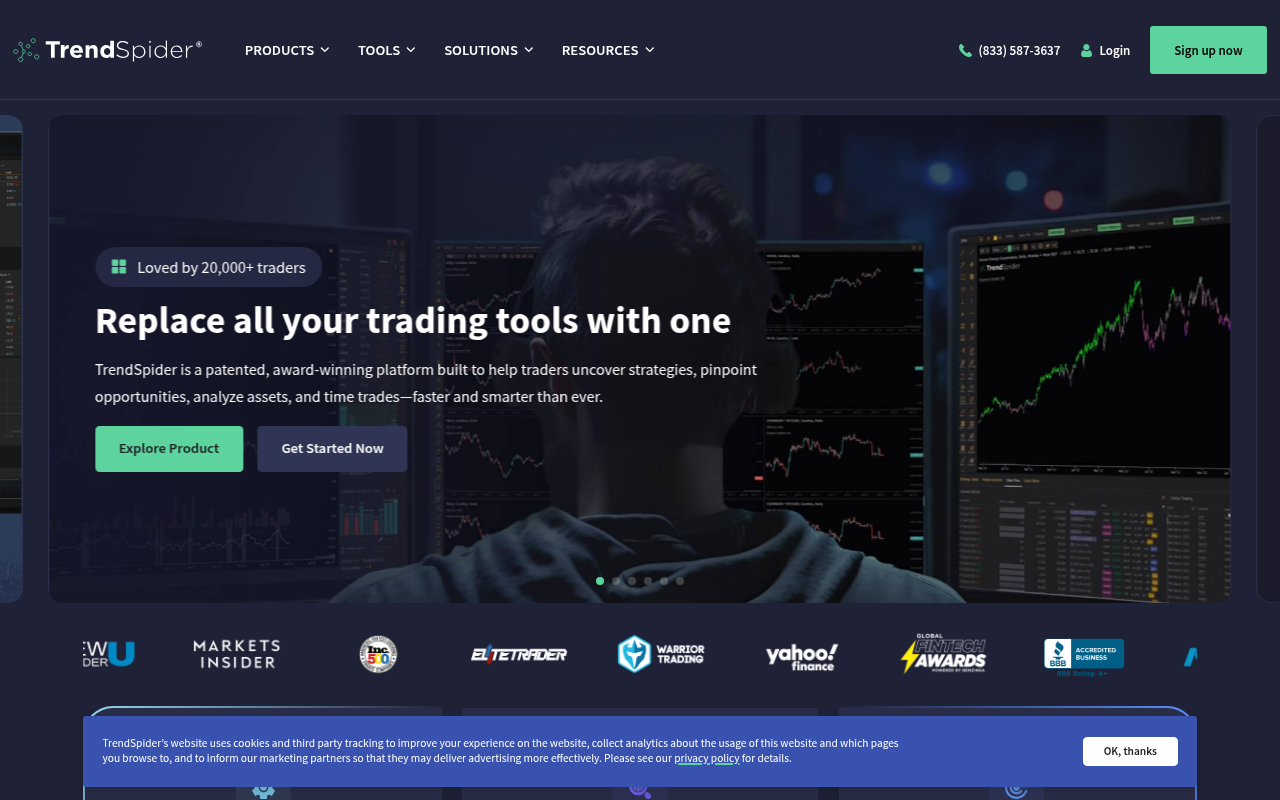 Screenshot of TrendSpider: AI-Powered Technical Analysis for Smarter Trading