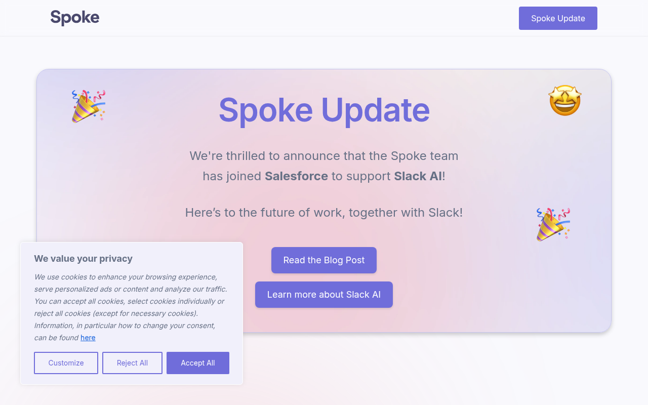 Screenshot of Spoke.ai Review: The Command Center for Product & Engineering Teams