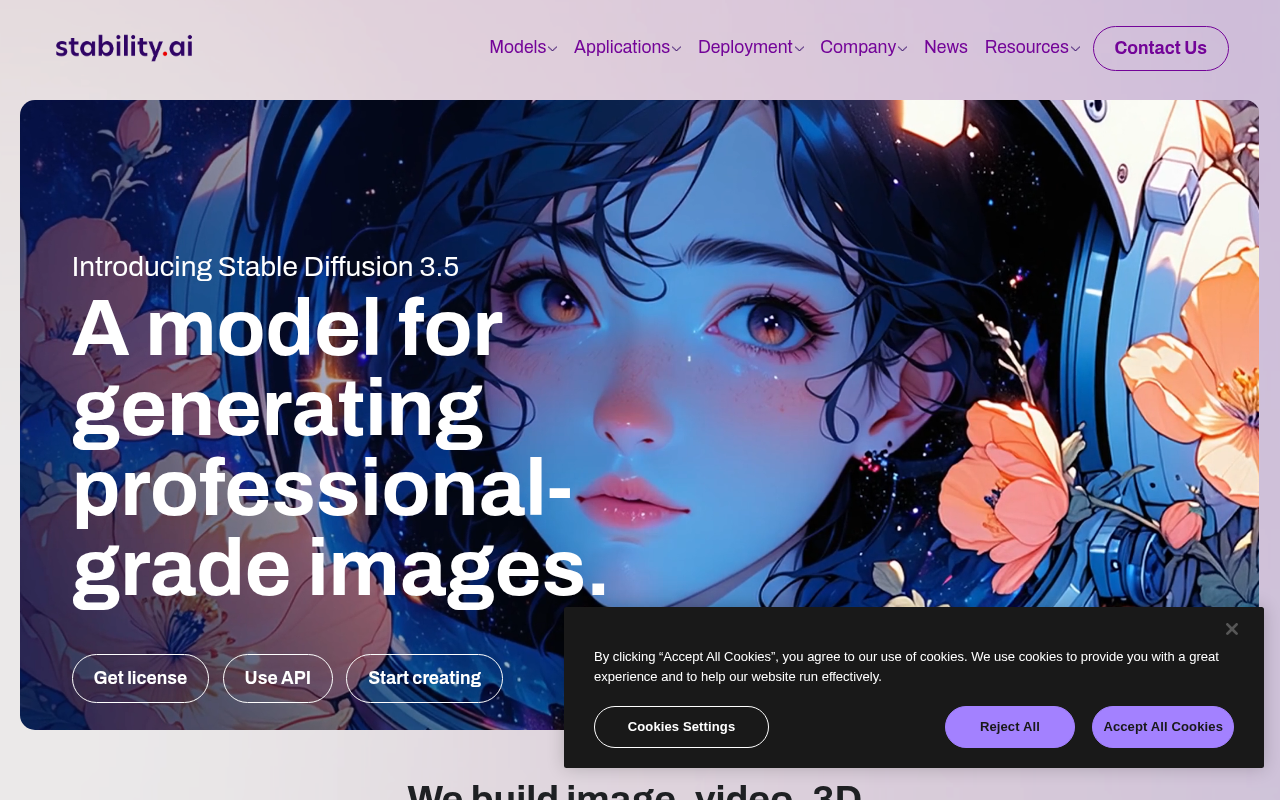 Screenshot of Stability AI: Unleashing the Power of Open Source Generative AI