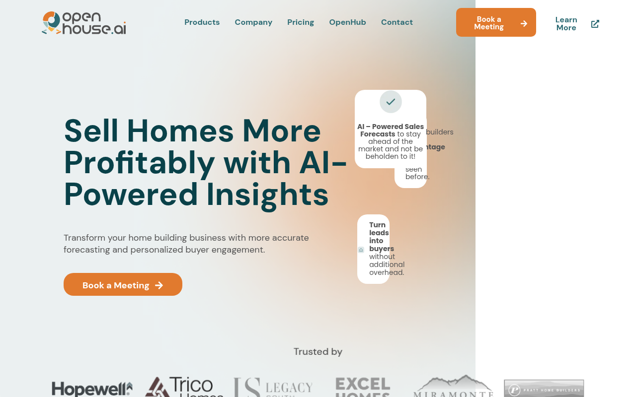 Screenshot of OpenHouse.ai: AI-Powered Real Estate Development Platform