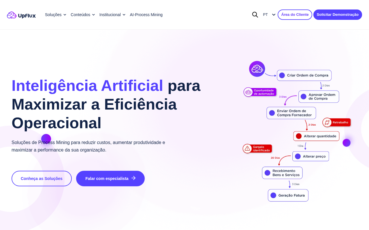 Screenshot of UpFlux AI: Revolutionizing Business Process Automation