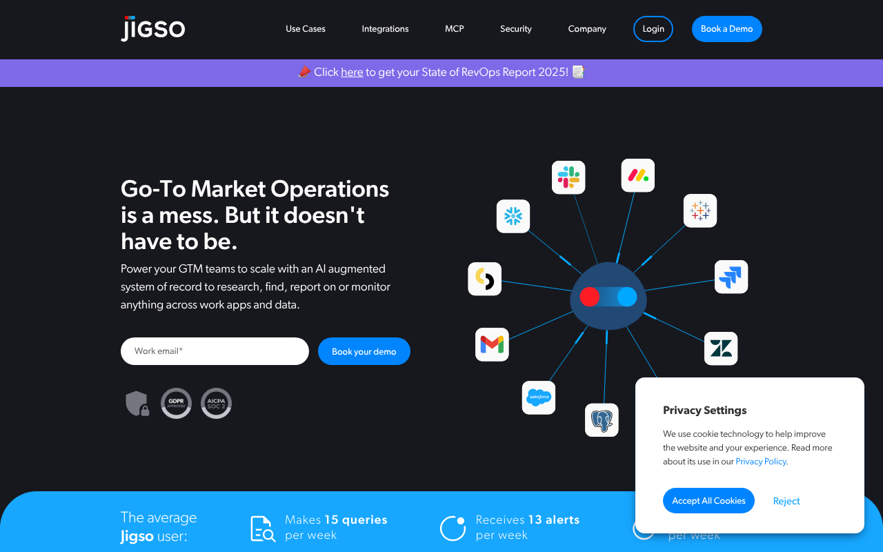 Screenshot of Jigso: AI-Powered Workflow Automation for Enhanced Productivity