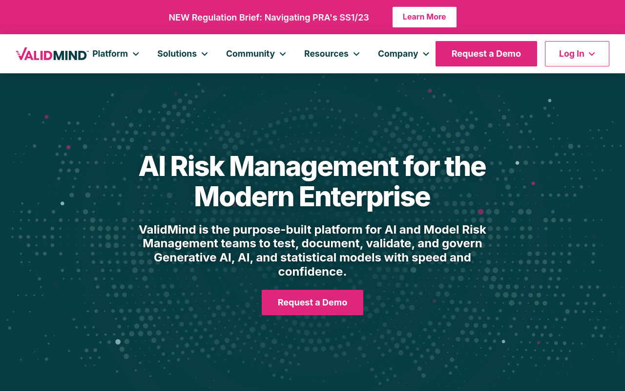 Screenshot of ValidMind AI: Comprehensive Review of Features, Pricing, and Use Cases