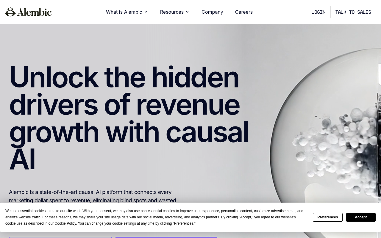 Screenshot of Unlock Marketing Success with Alembic AI: A Comprehensive Review