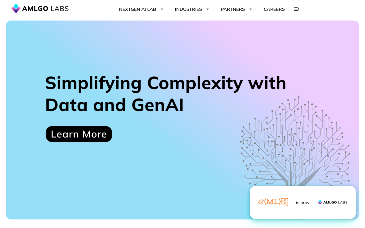 Screenshot of AMLGo Labs: Unleashing AI-Powered Innovation for Regulatory Compliance