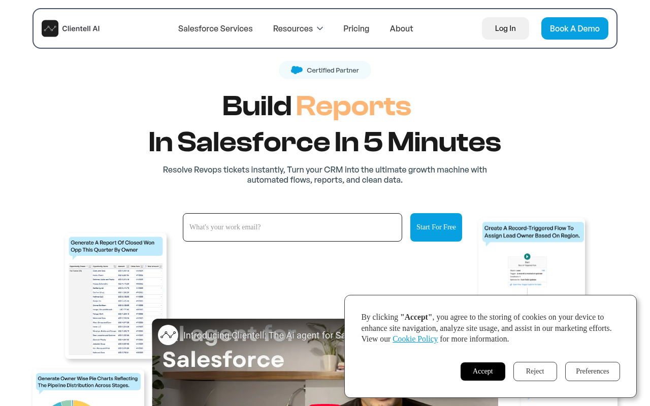 Screenshot of Clientell AI: Supercharge Your Salesforce CRM in Minutes
