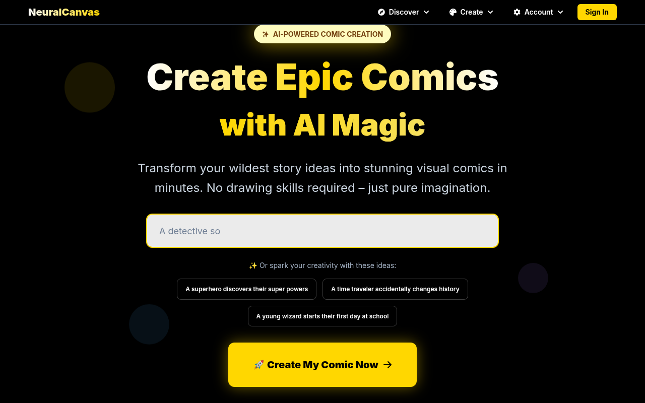 Screenshot of Lookbook AI: Turn Your Photos into Stunning AI Comics