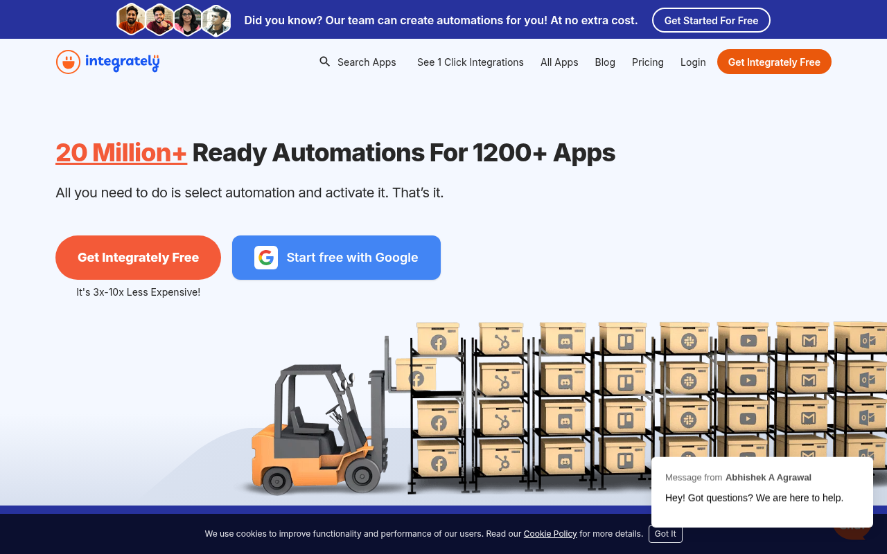 Screenshot of Integrately Review: Effortless App Integration for Everyone
