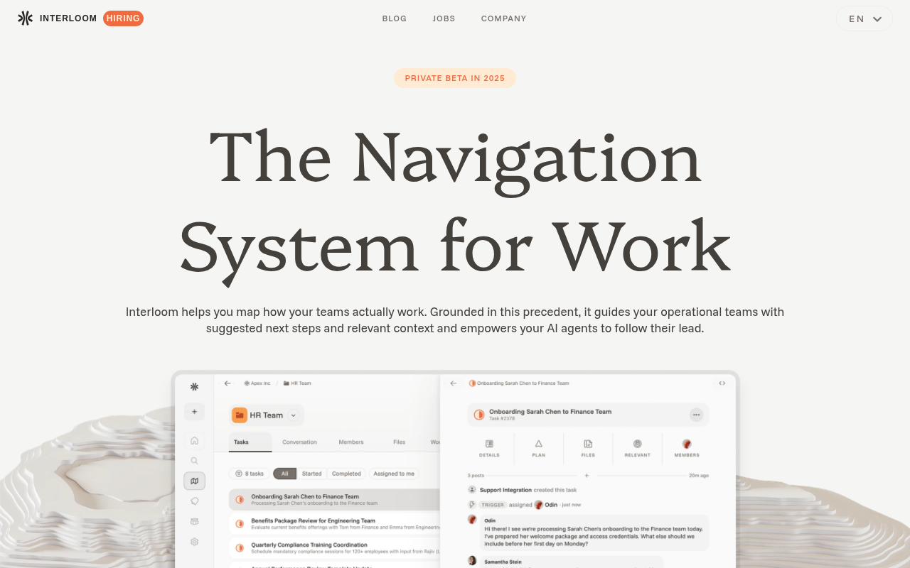 Screenshot of Interloom AI: Supercharge Your Work with Intelligent Automation