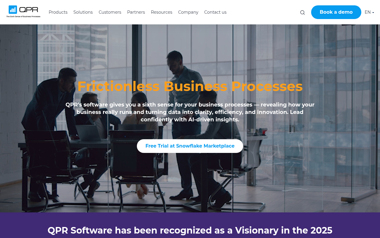 Screenshot of QPR Software: Unlock Your Business Potential with AI-Powered BPM
