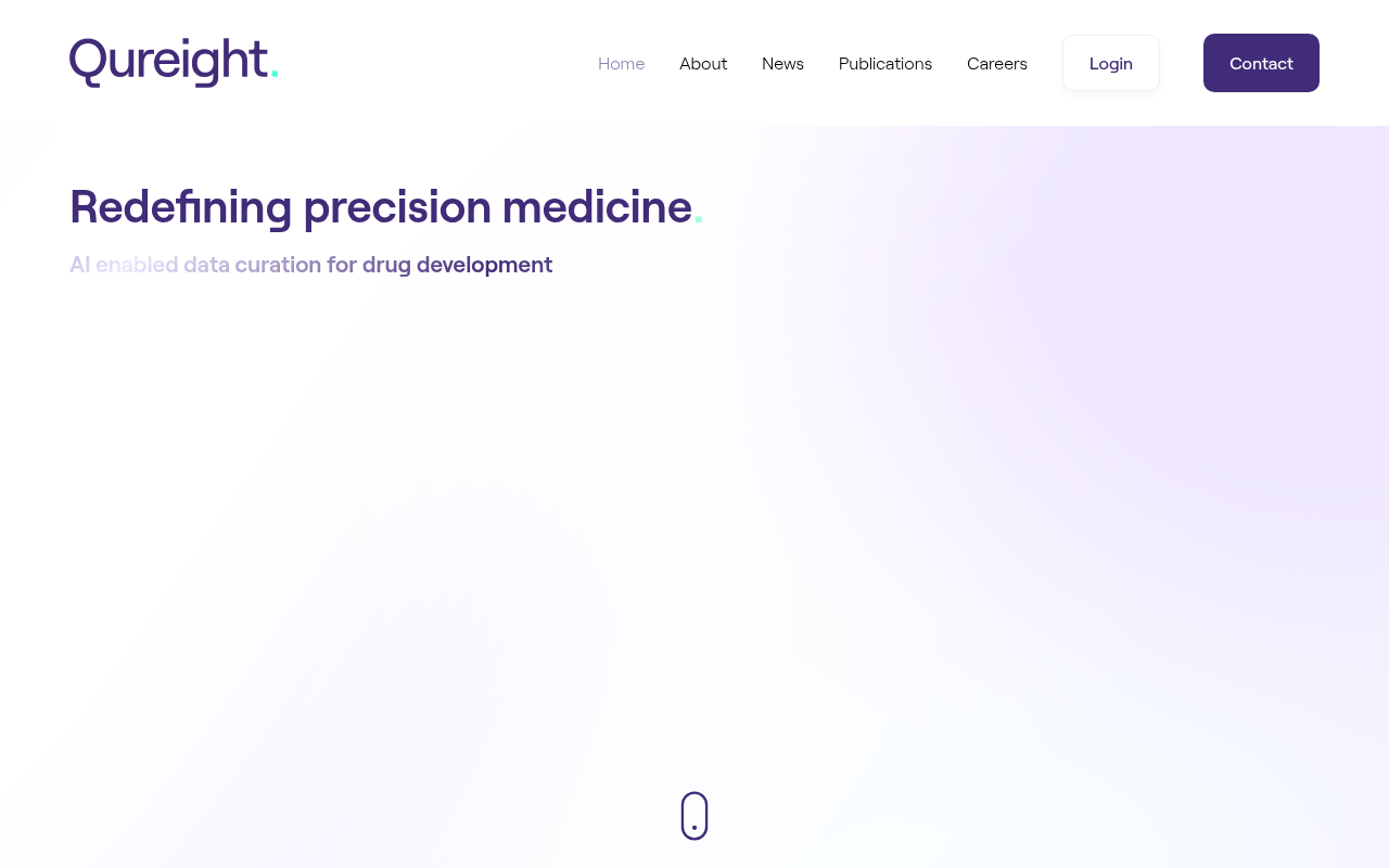 Screenshot of Qureight: AI-Powered Data Curation for Faster Drug Development