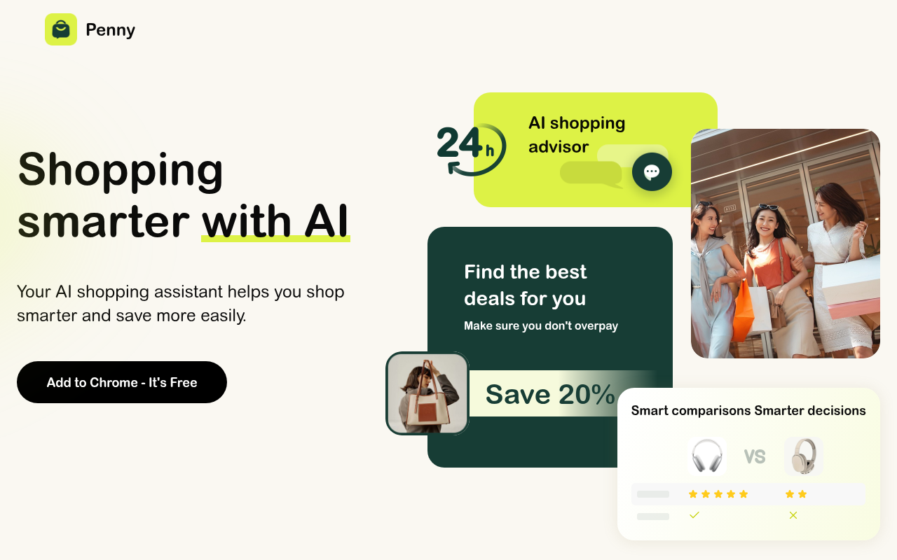 Screenshot of Penny AI: Your AI-Powered Shopping Assistant for Price Comparison & Analysis