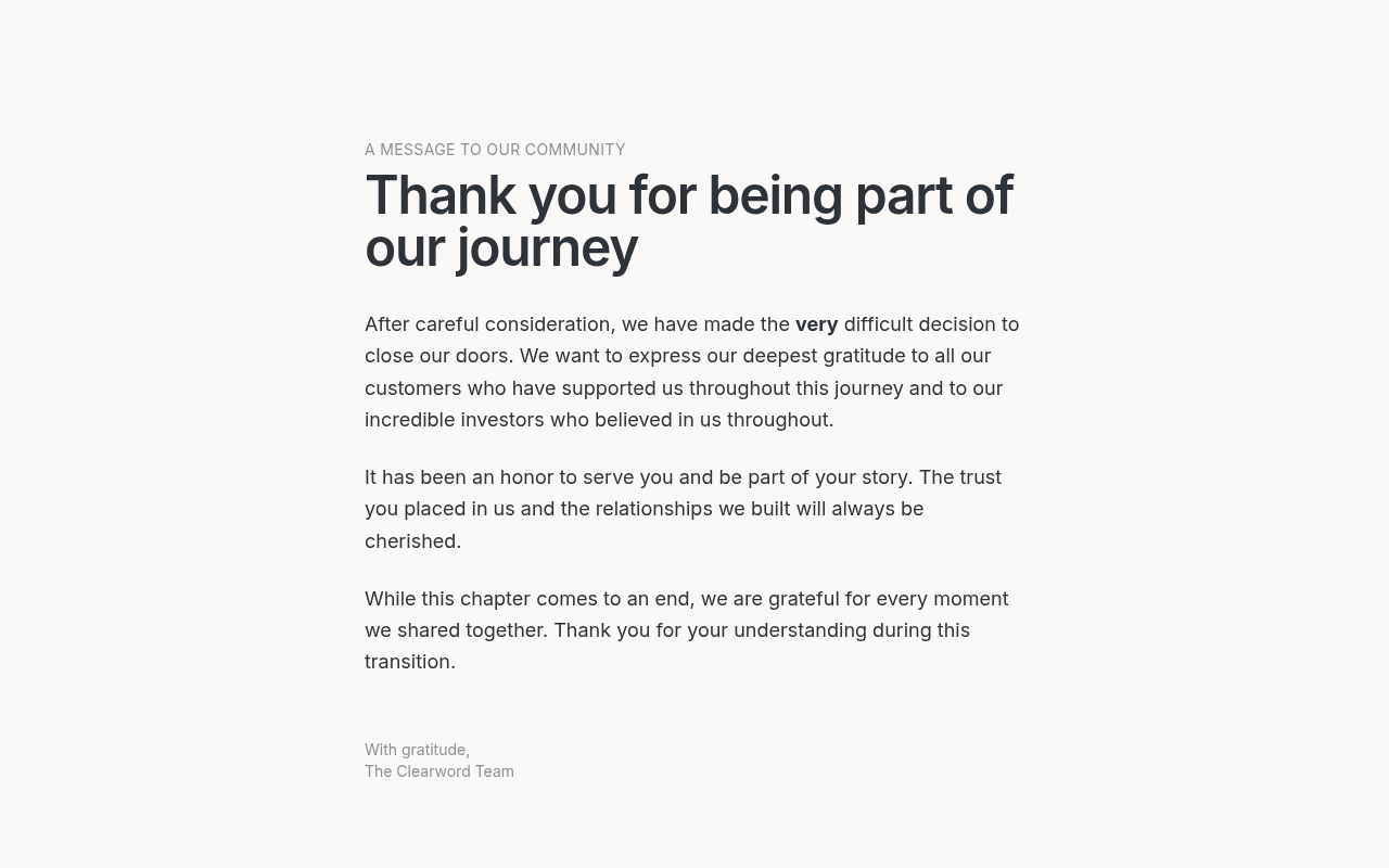 Screenshot of Clearword: AI-Powered Content Repurposing for Effortless SEO