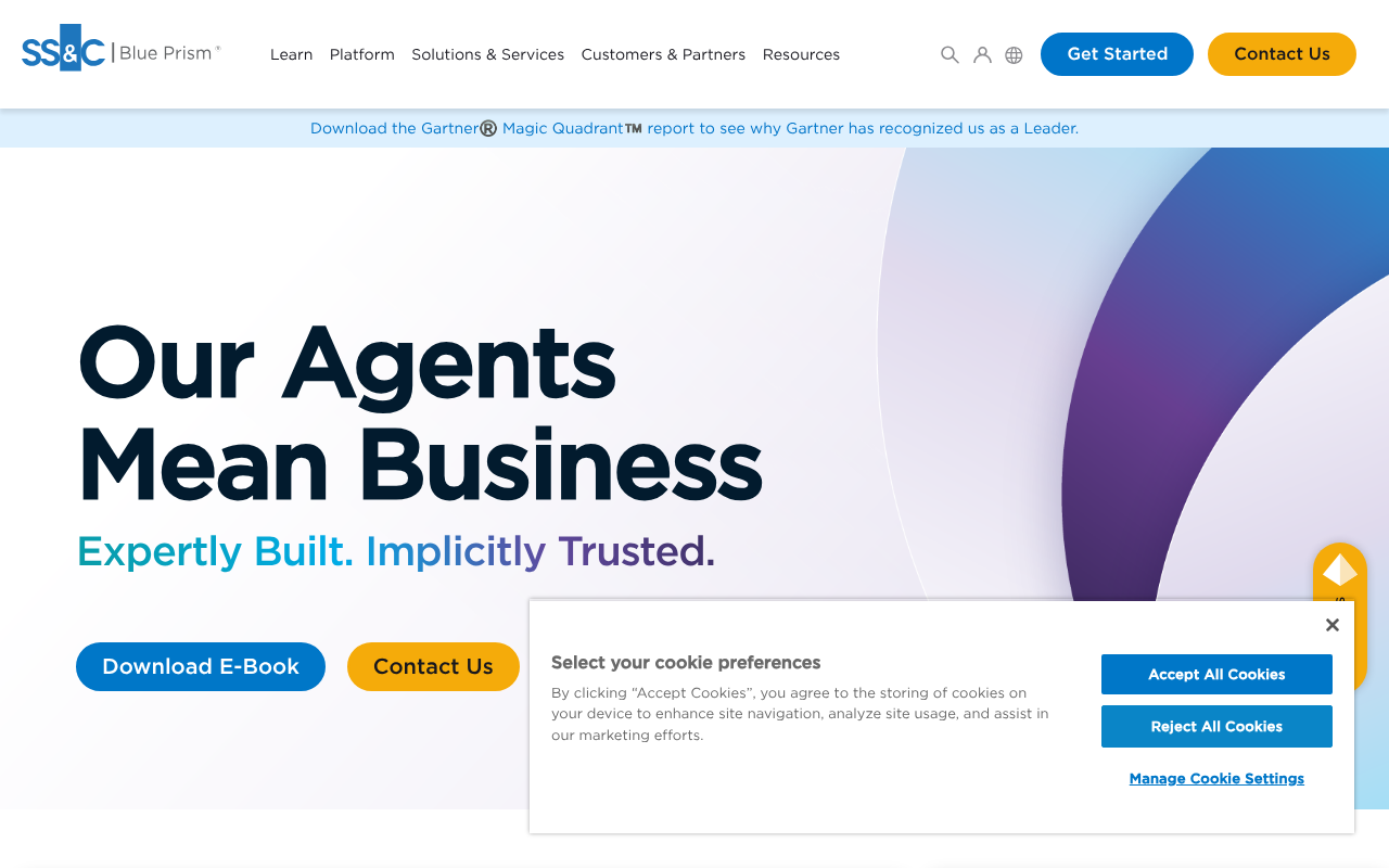 Screenshot of SS&C Blue Prism: AI-Powered Automation for Enterprise Transformation