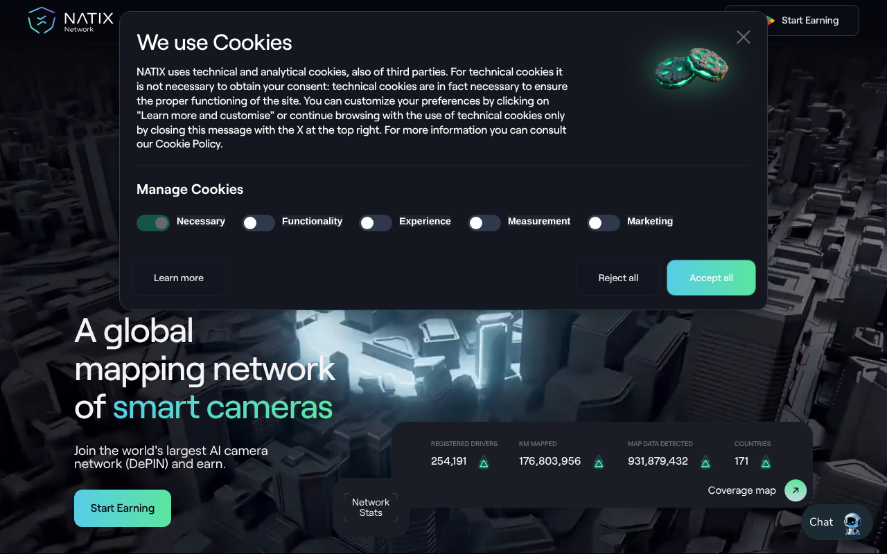 Screenshot of NATIX Network: Earn Crypto Driving with AI-Powered Spatial Data